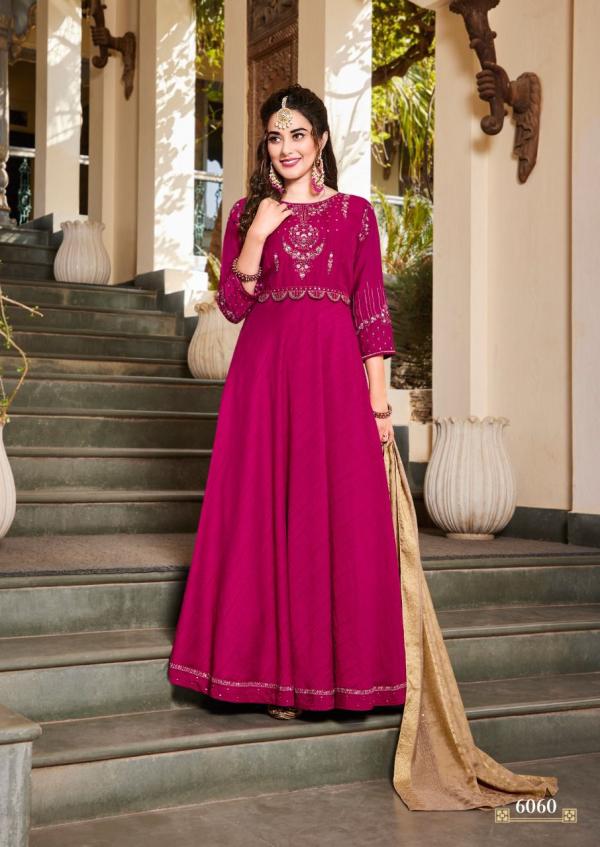 Koodee Sundra 1 Designer Festive Wear Gown With Dupatta 